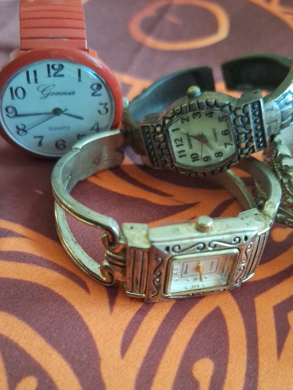 Geneva Watches Lot of Women's Vintage Style Watches - Gold & Rose Gold Tones